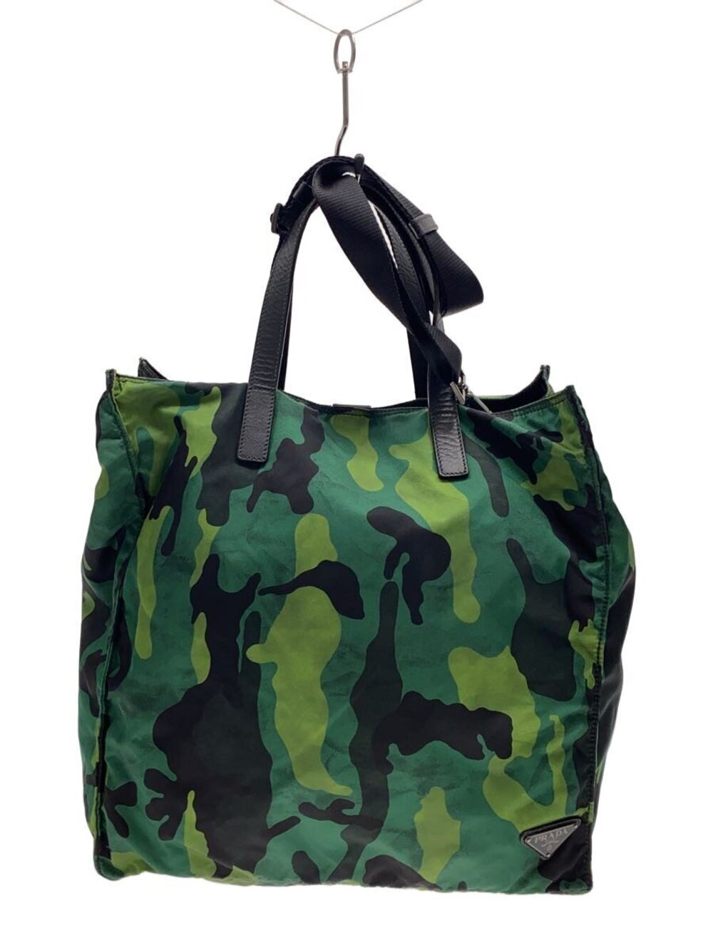 Prada Tote Bag Green Camouflage